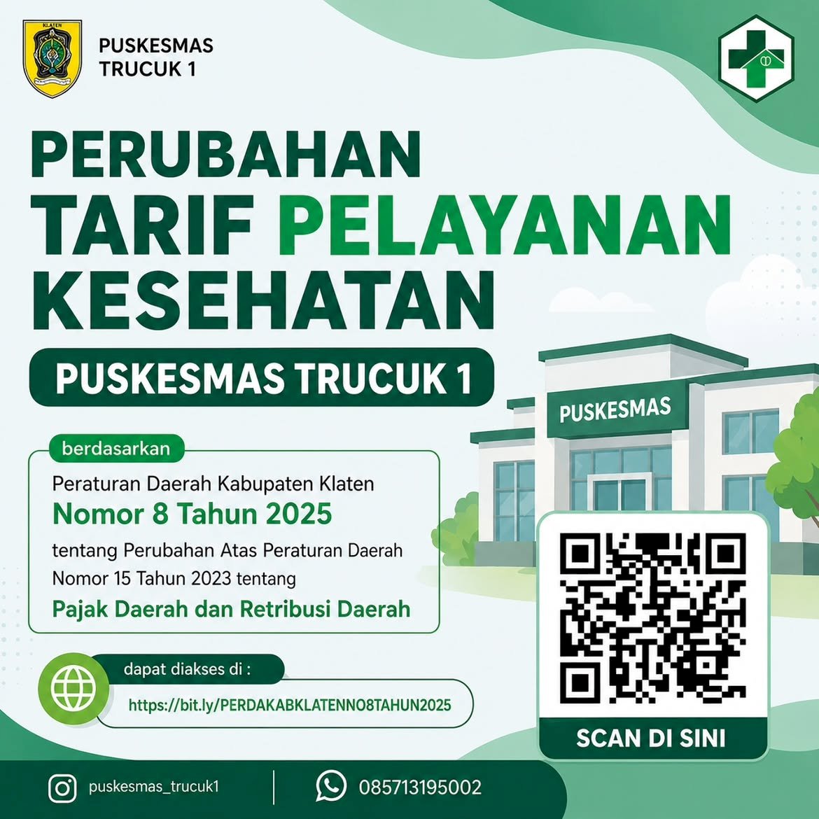 Perubahan Tarif Layanan Puskesmas Trucuk 1
